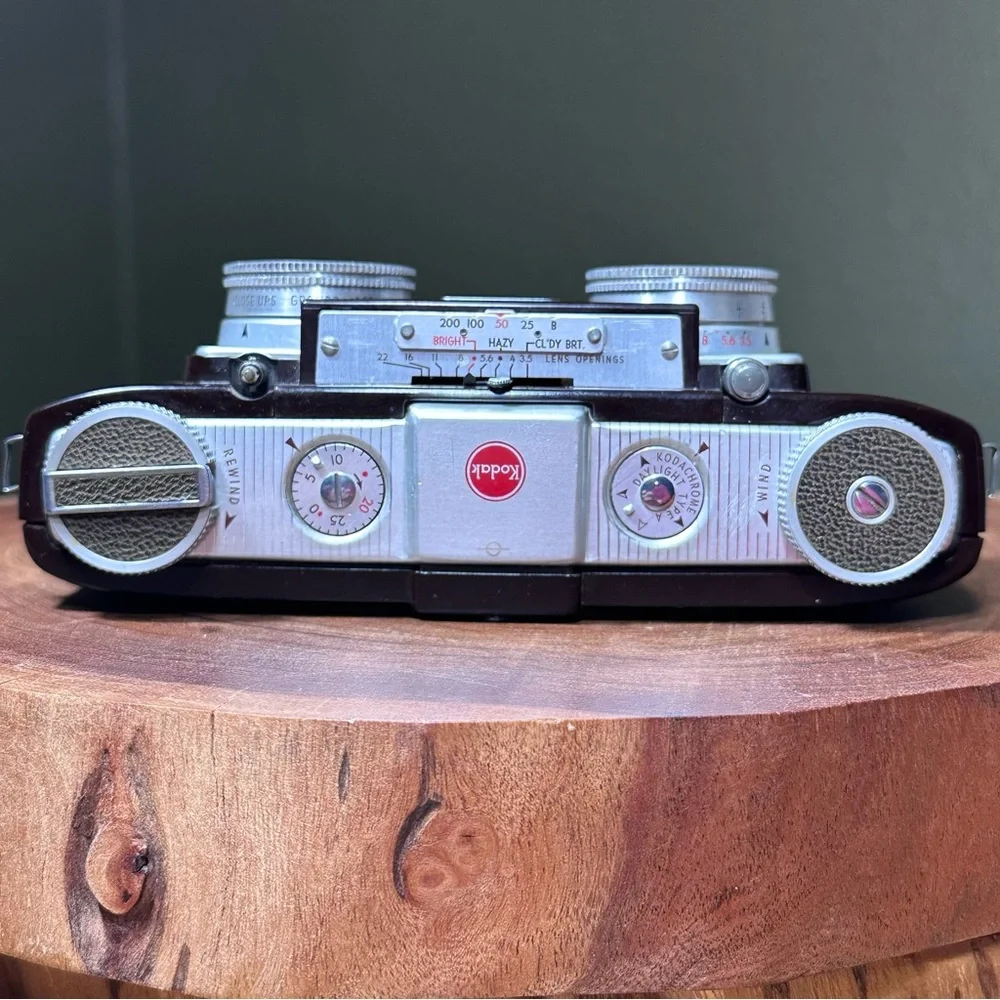 Kodak Stereo 35mm Film Camera - Tested - w/ Original Case & Lens Covers